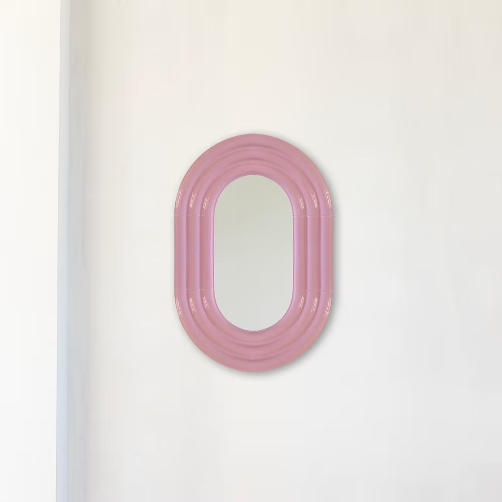 ELO Mirror / 90x60 / hand-glazed ceramic