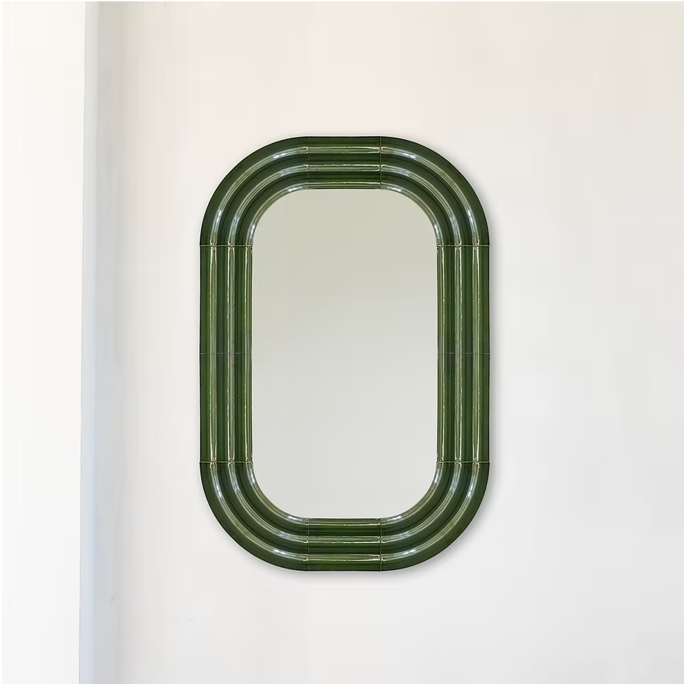 ELO Mirror / 120x80 / hand-glazed ceramic