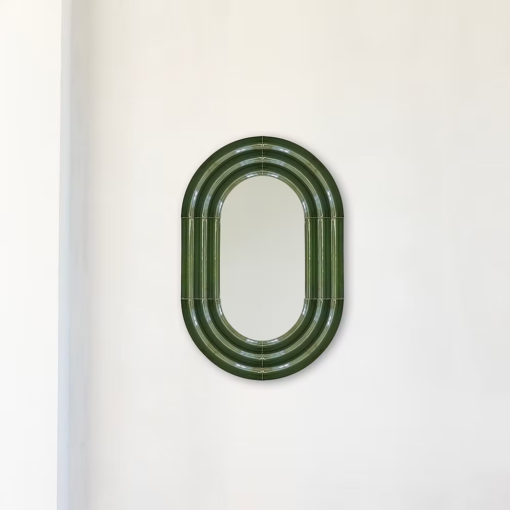 ELO Mirror / 90x60 / hand-glazed ceramic