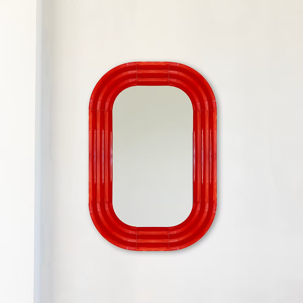 ELO Mirror / 120x80 / hand-glazed ceramic