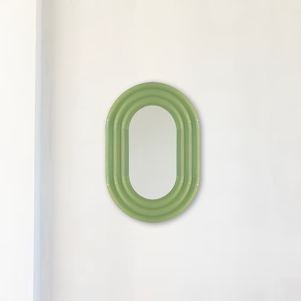 ELO Mirror / 90x60 / hand-glazed ceramic