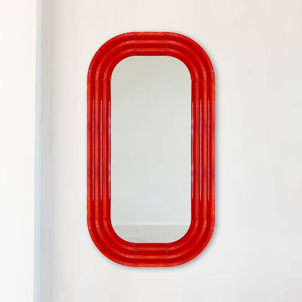 ELO Mirror / 150x80 / hand-glazed ceramic