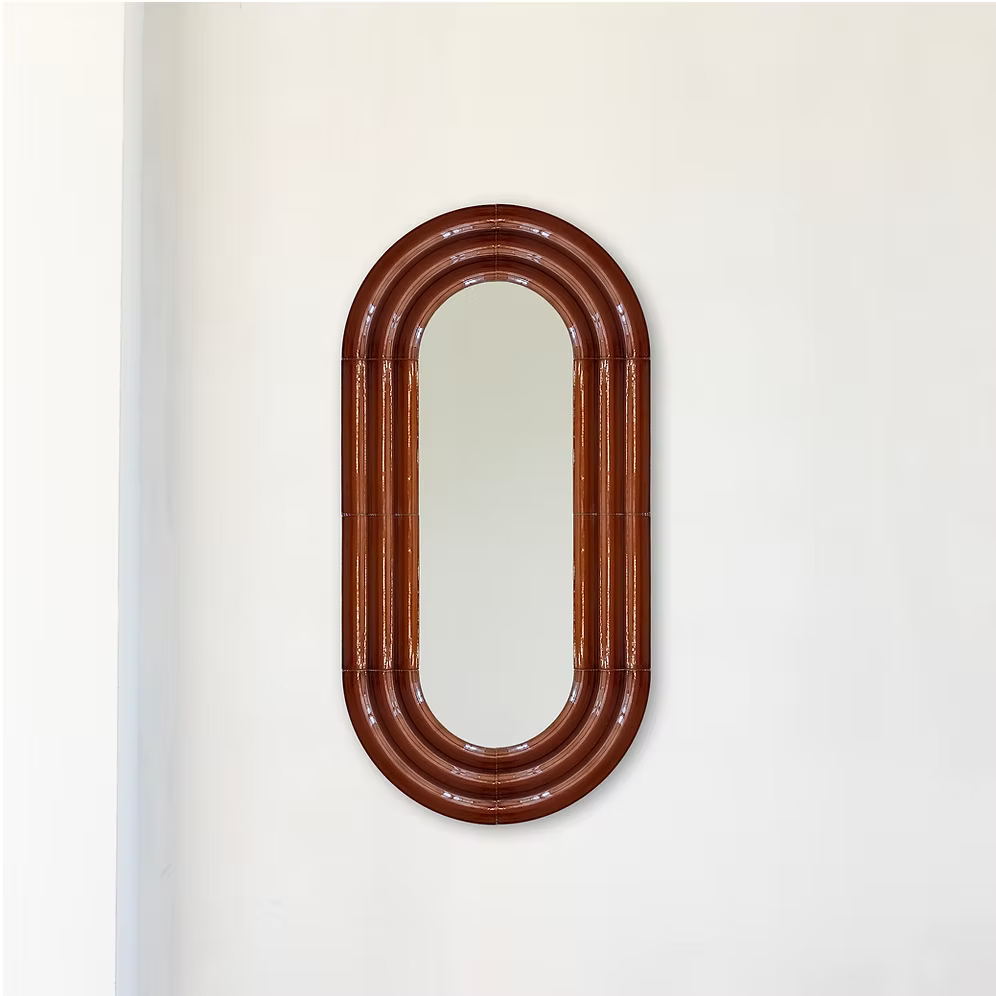 ELO Mirror / 120x60 / hand-glazed ceramic