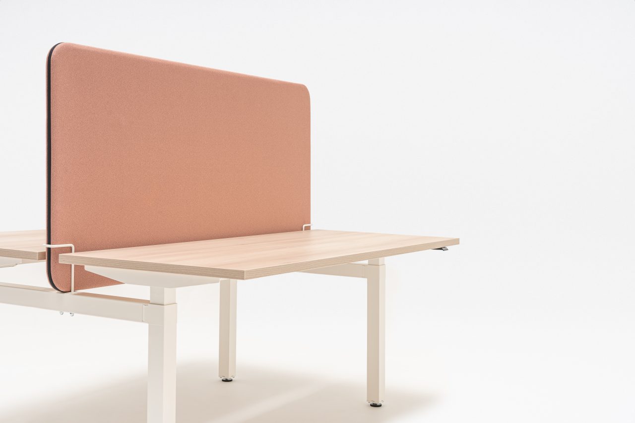 Sonic acoustic desk screens