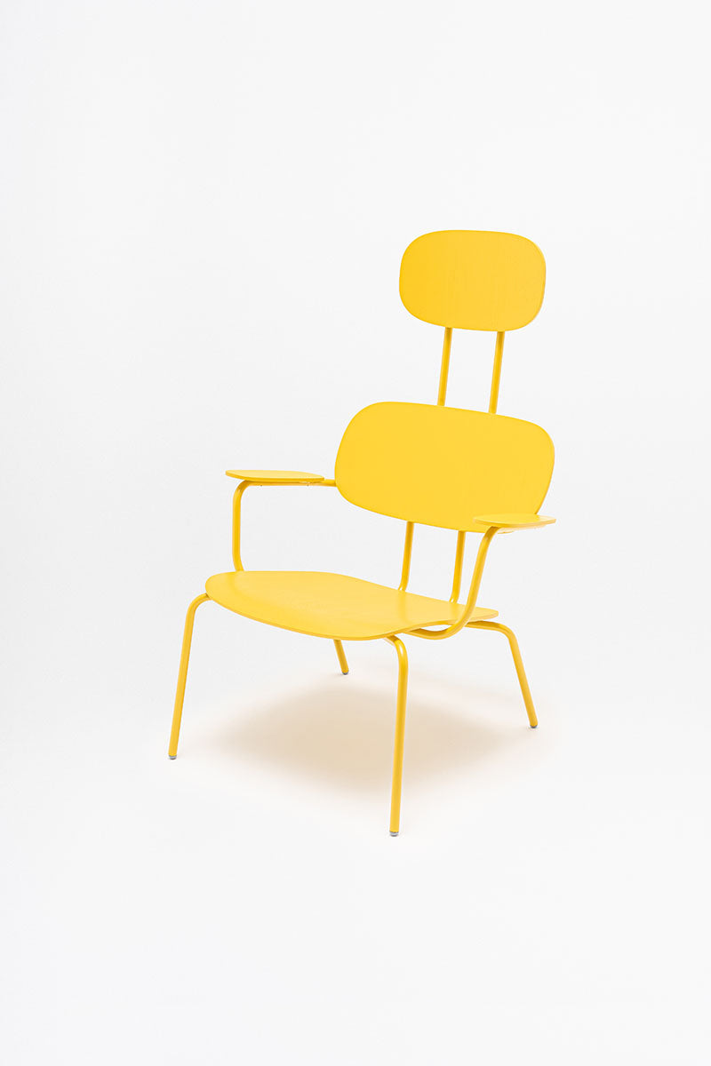 New plywood armchair with headrest