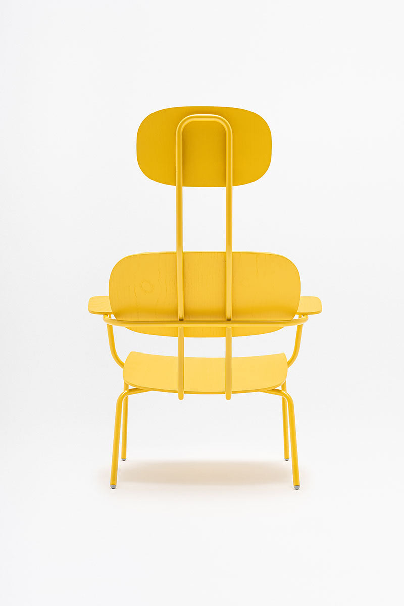 Neuer Sperrholz-Sessel mit Kopfstütze