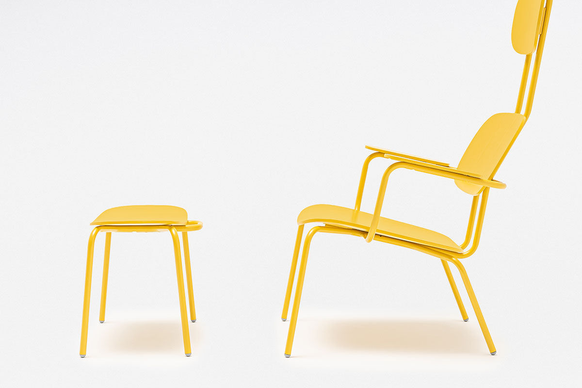 Neuer Sperrholz-Sessel mit Kopfstütze