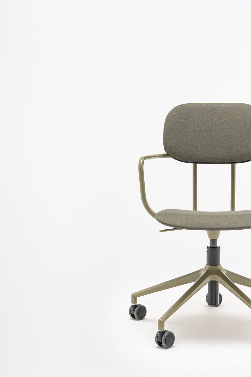 New upholstered chair with height adjustment