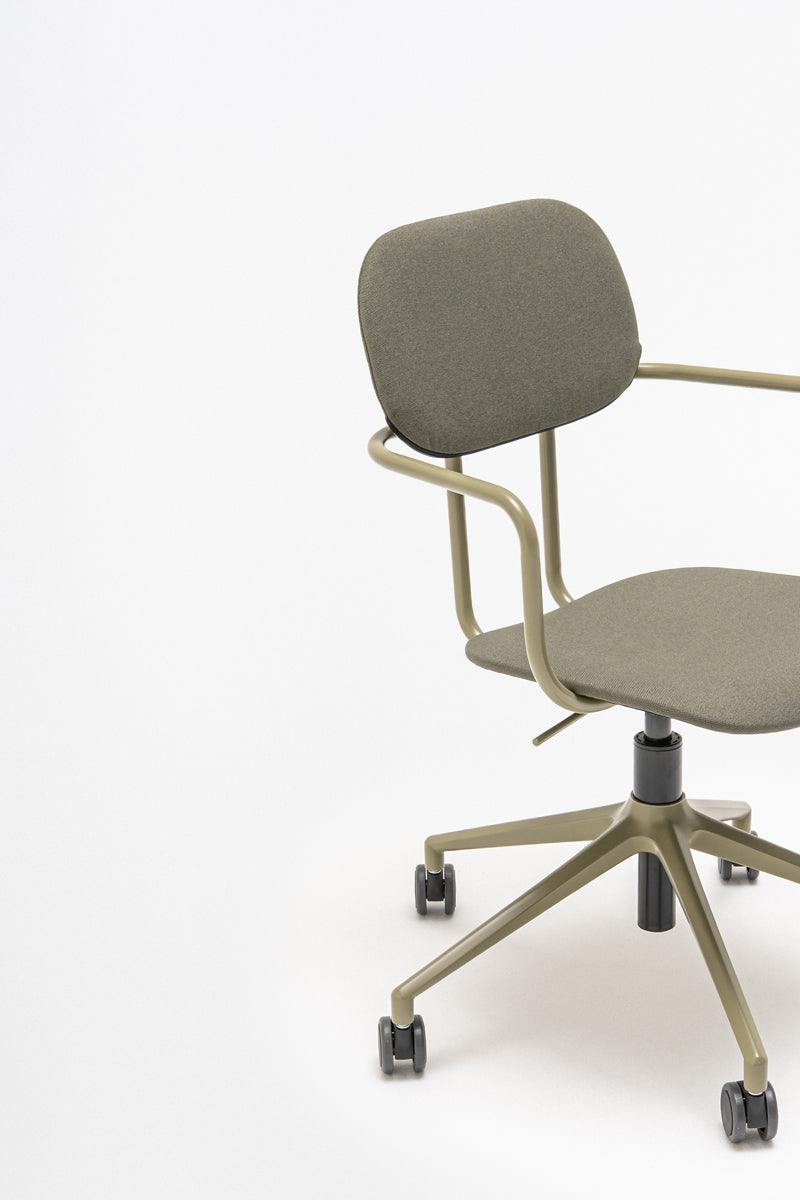 New upholstered chair with height adjustment