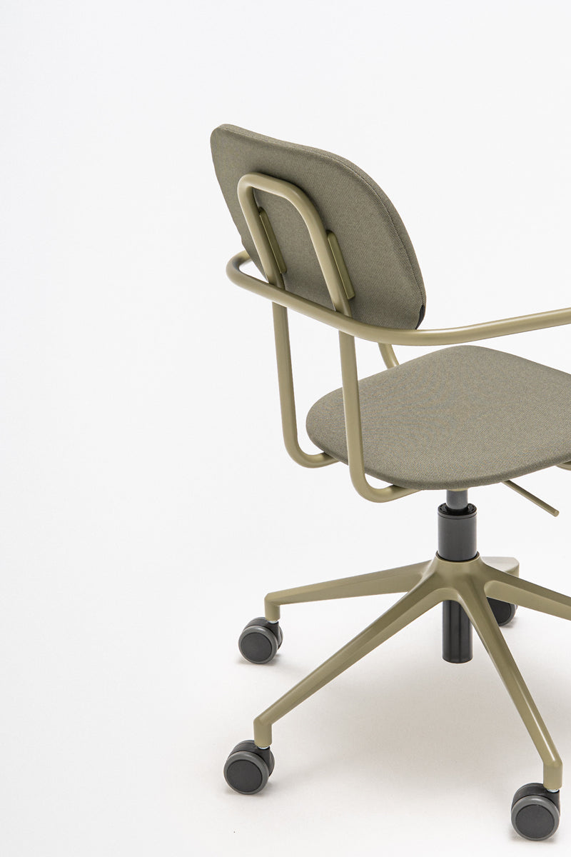 New upholstered chair with height adjustment