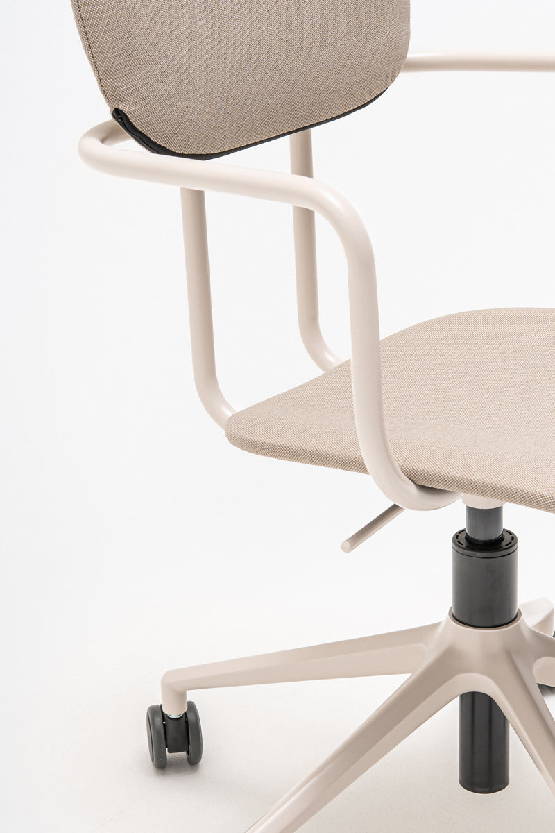 New upholstered chair with headrest with height adjustment