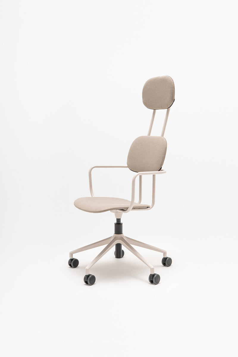 New upholstered chair with headrest with height adjustment