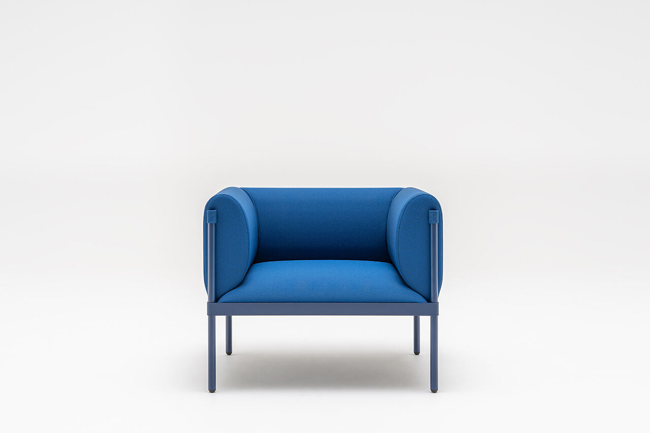 Stilt armchair low backed