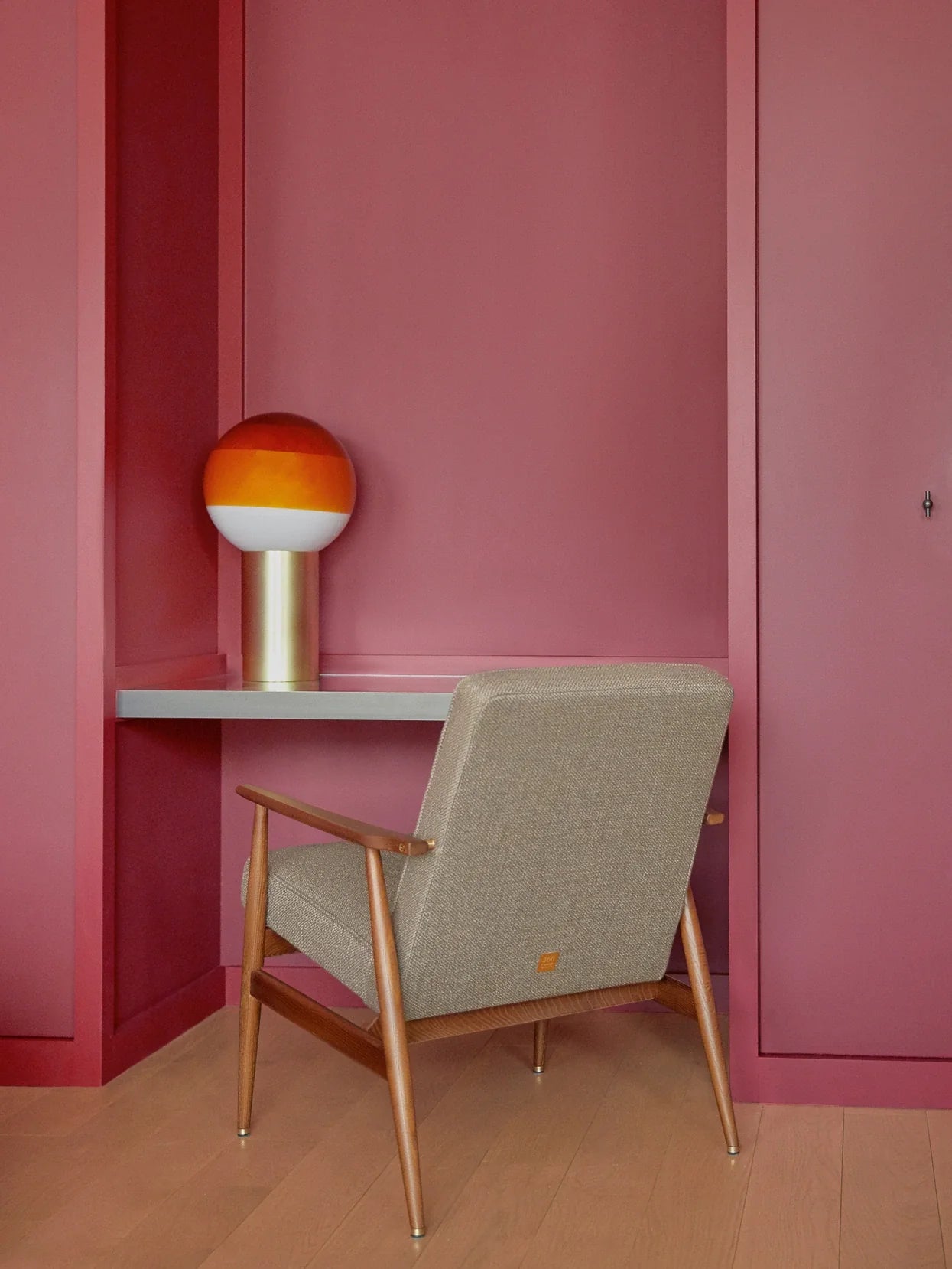 Fox Lounge Chair in Boucle Beige