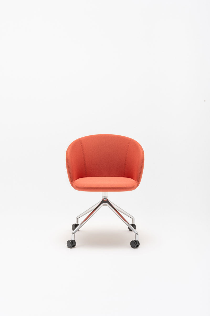 Grace chair polished aluminium base