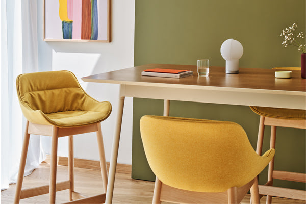 Baltic high stool wooden base