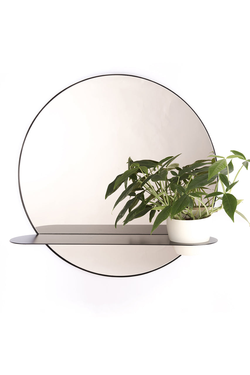 HALO Mirror with plant holder