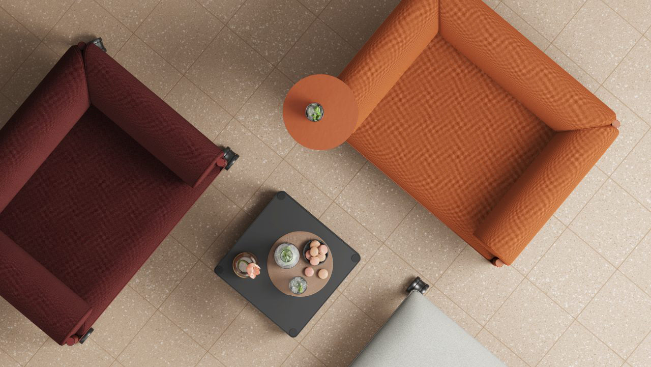 Stilt armchair low backed