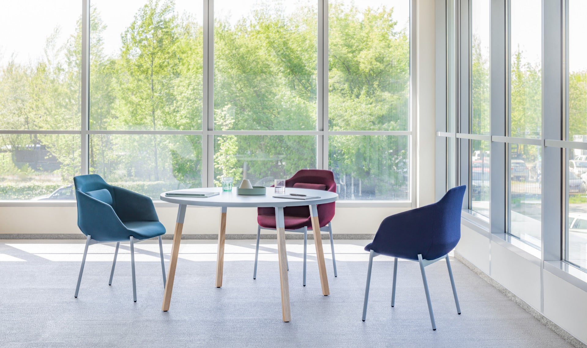 Ogi café table wooden legs