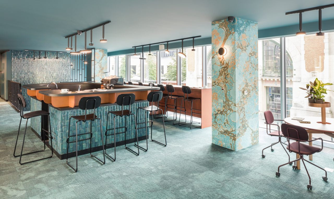 New upholstered high stool