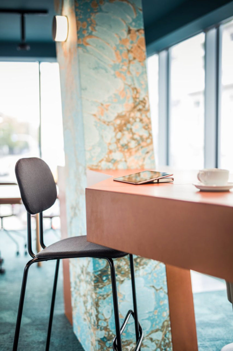 New upholstered high stool