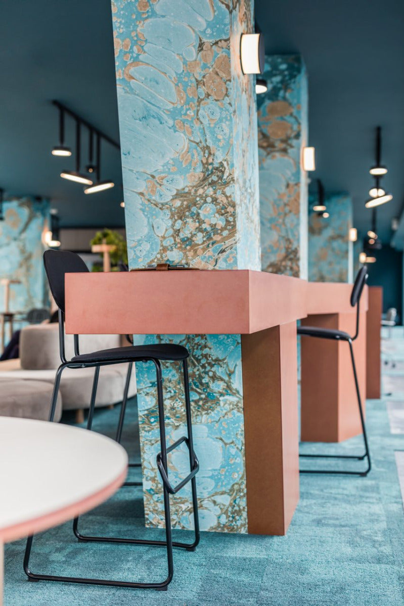 New upholstered high stool