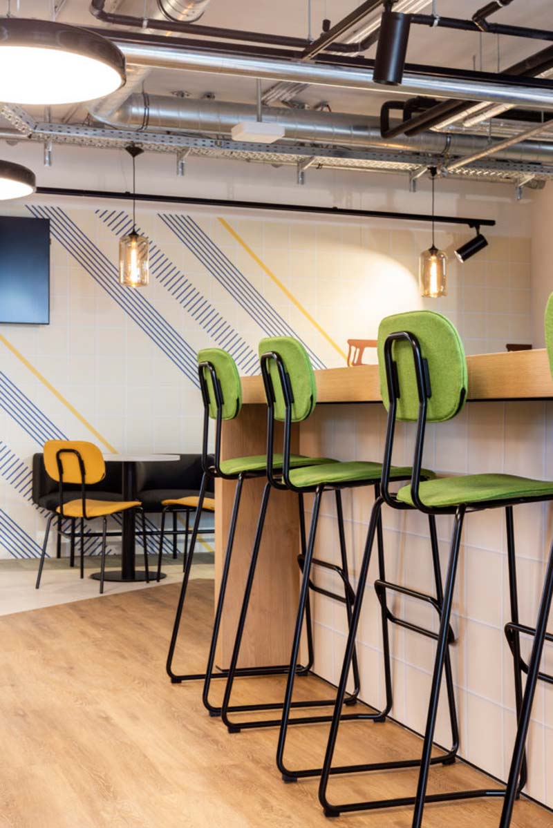 New upholstered high stool