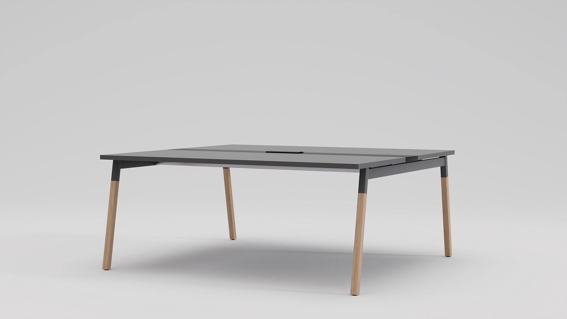 Ogi conference table wooden legs