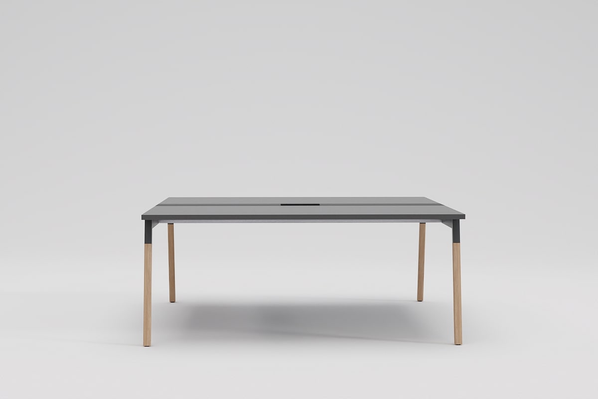 Ogi conference table wooden legs