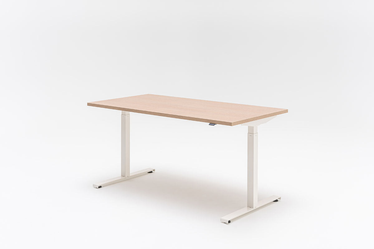 Ogi bench desk with electric height adjustment, twin-motor frame
