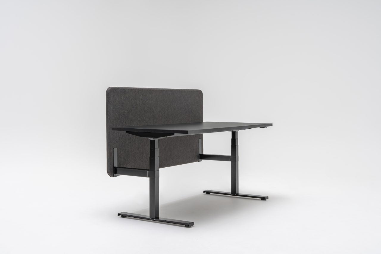 Ogi bench desk with electric height adjustment, twin-motor frame