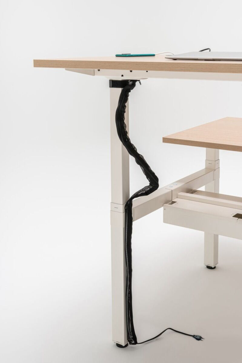 Ogi bench desk with electric height adjustment, twin-motor frame