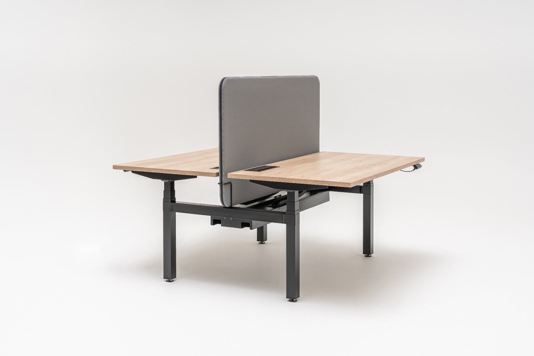 Ogi bench desk with electric height adjustment, twin-motor frame
