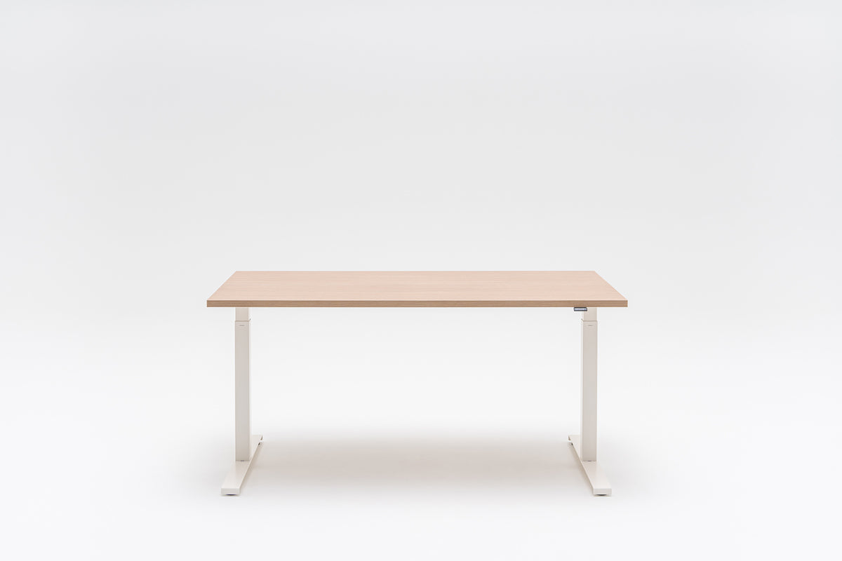 Ogi bench desk with electric height adjustment, twin-motor frame