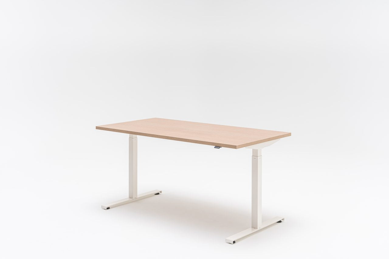Ogi bench desk with electric height adjustment, twin-motor frame