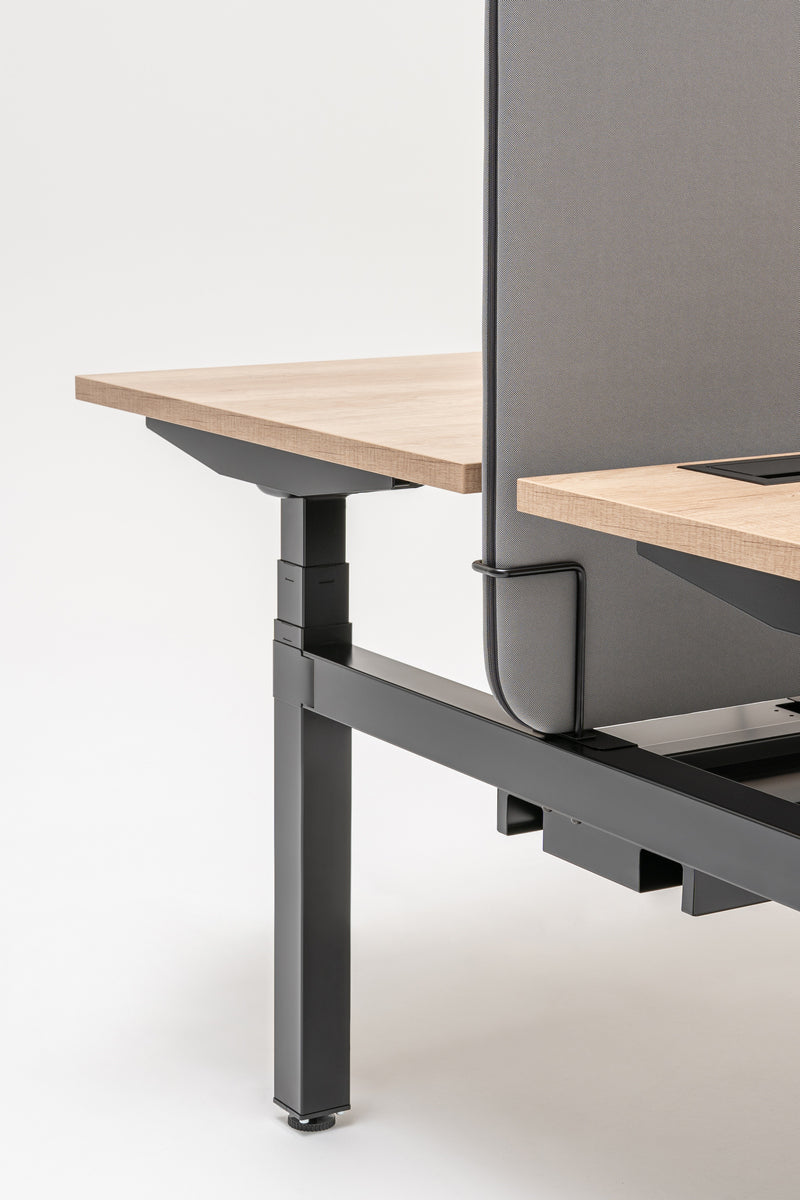 Ogi bench desk with electric height adjustment, twin-motor frame