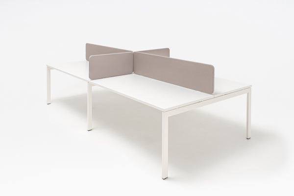 Doppelte seitliche und kreuzförmige Schreibtischabtrennungen