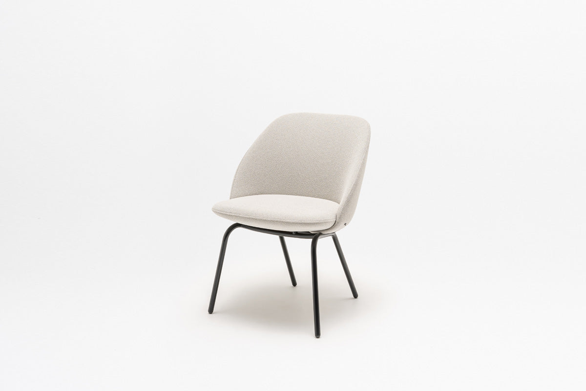 Paralel conference armchair 4-legged base