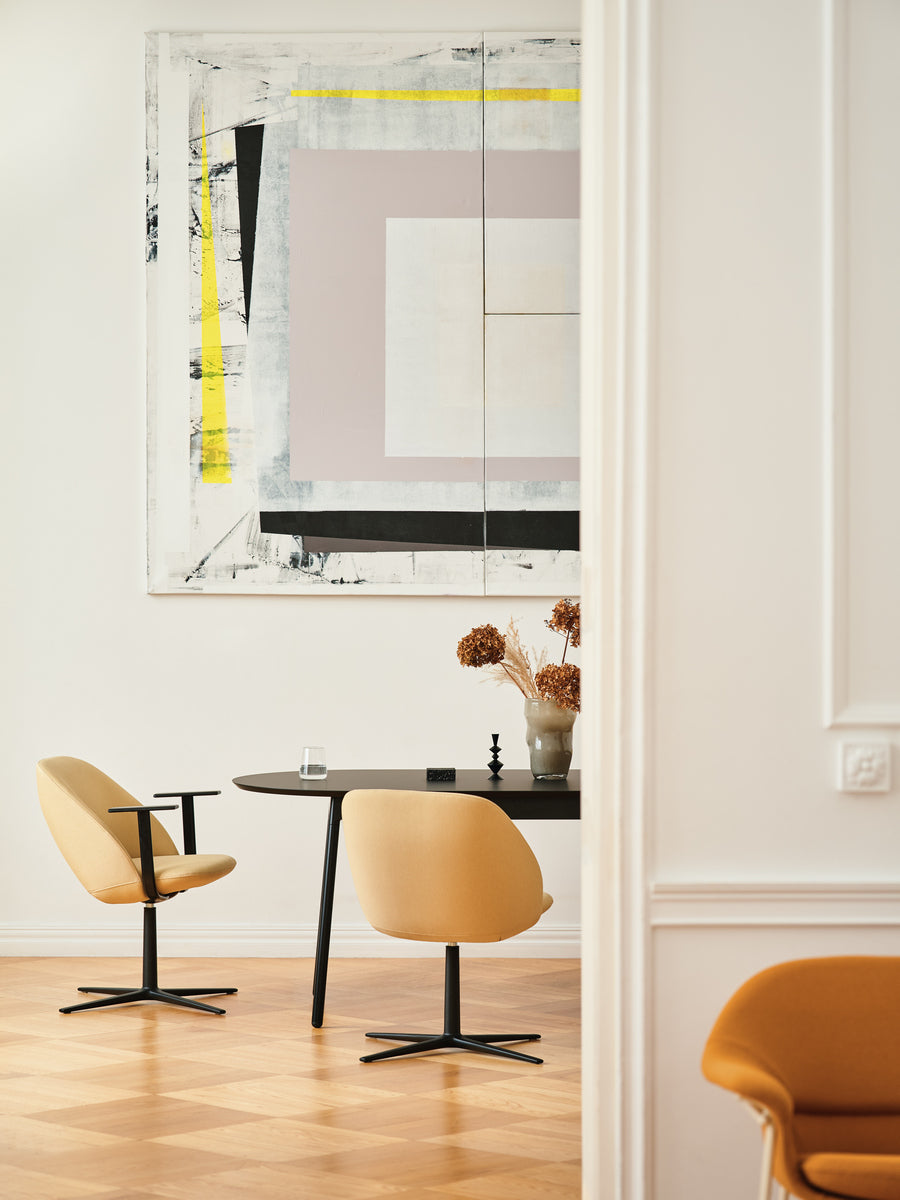 Paralel lounge armchair swivel base