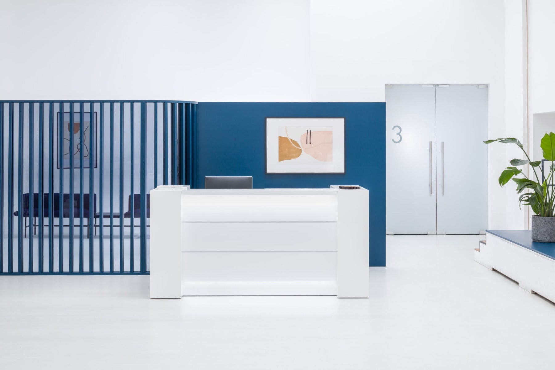 Valde modular reception desk
