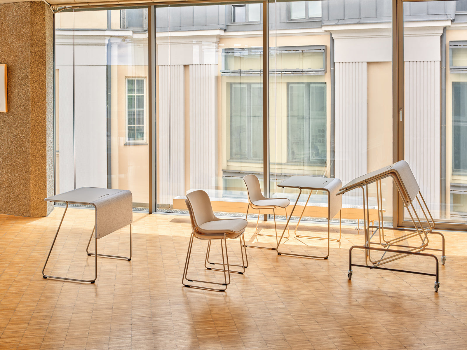 Loop transport trolley