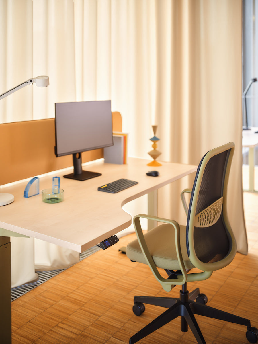 Sonic acoustic desk screens