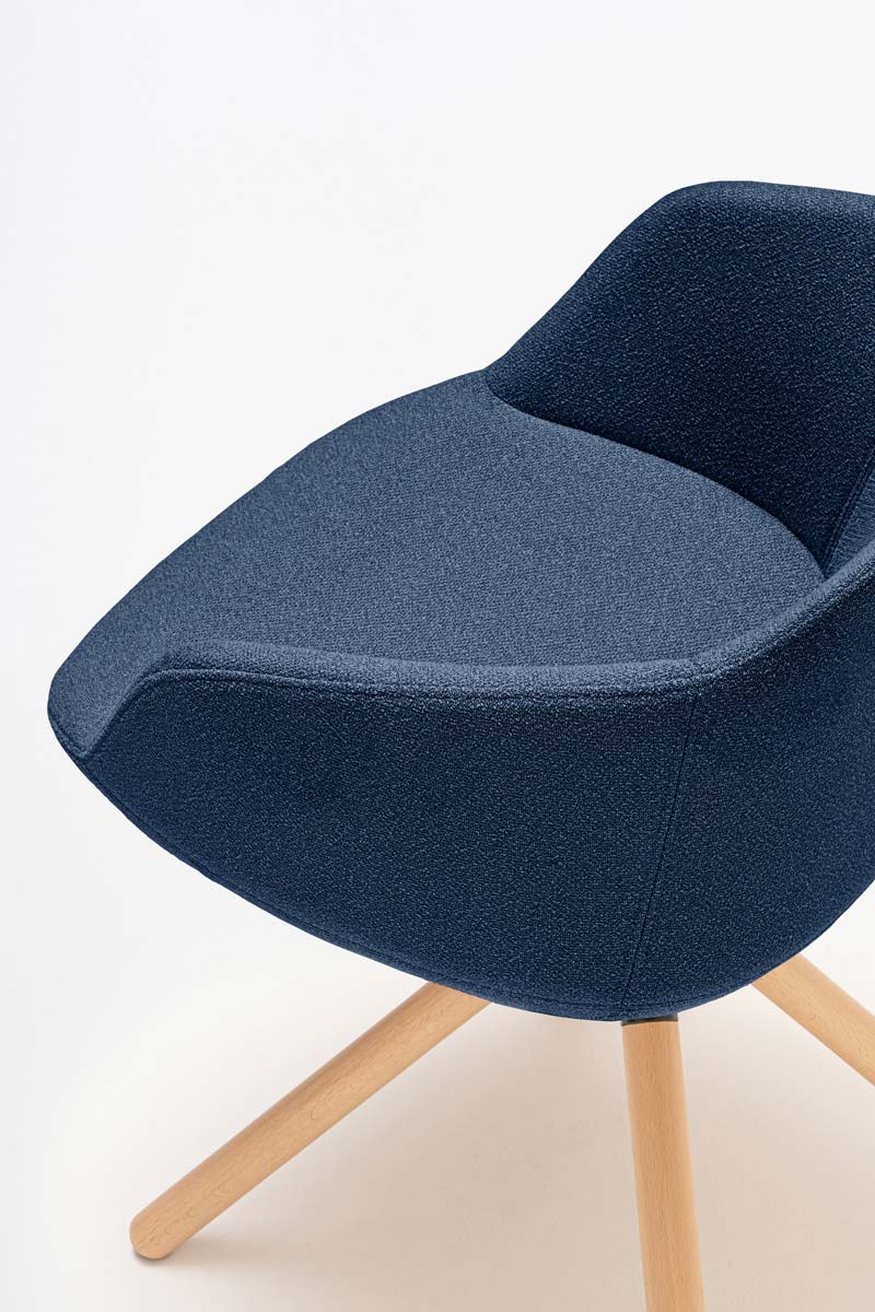 Ultra chair wooden swivel base