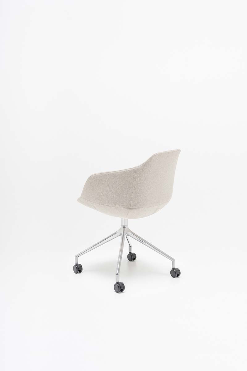 Ultra chair polished aluminium base