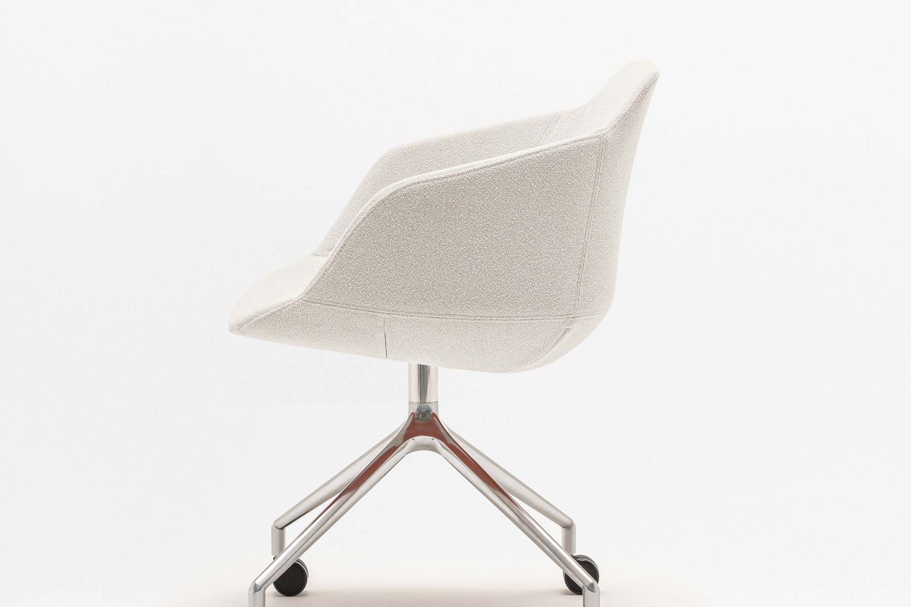 Ultra chair polished aluminium base