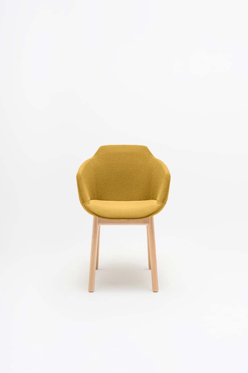 Ultra chair with wooden base