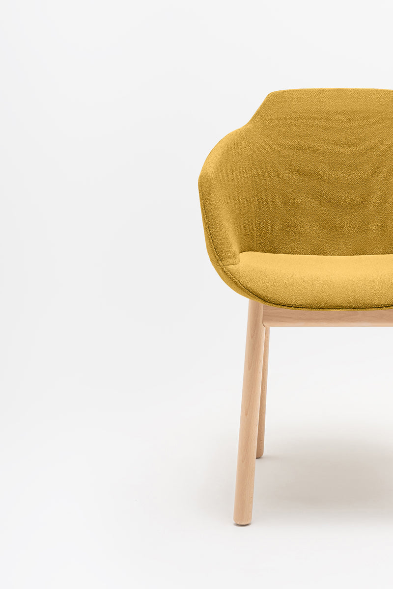 Ultra chair with wooden base