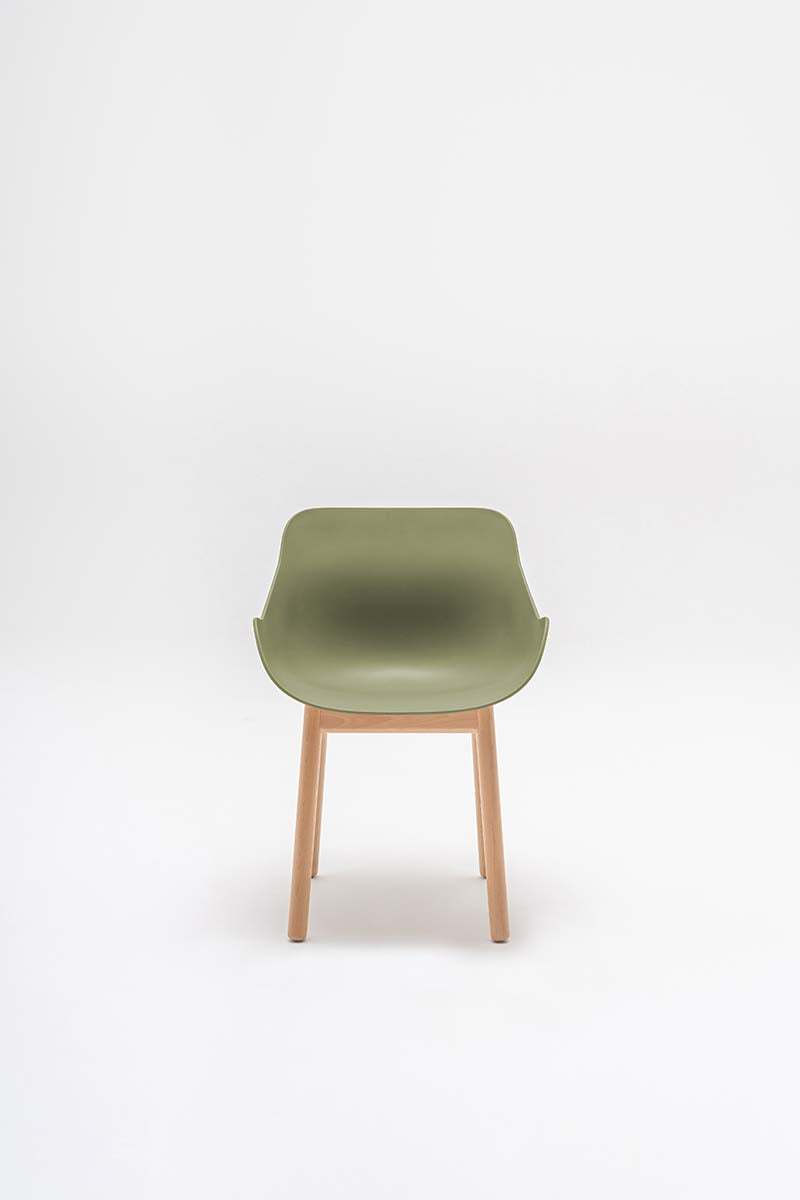 Baltischer Stuhl mit Holzgestell