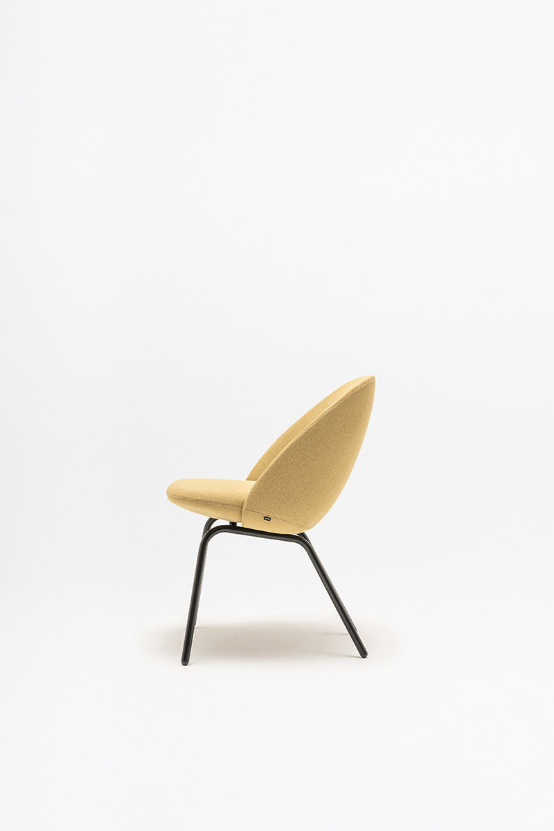 Paralel conference armchair 4-legged base