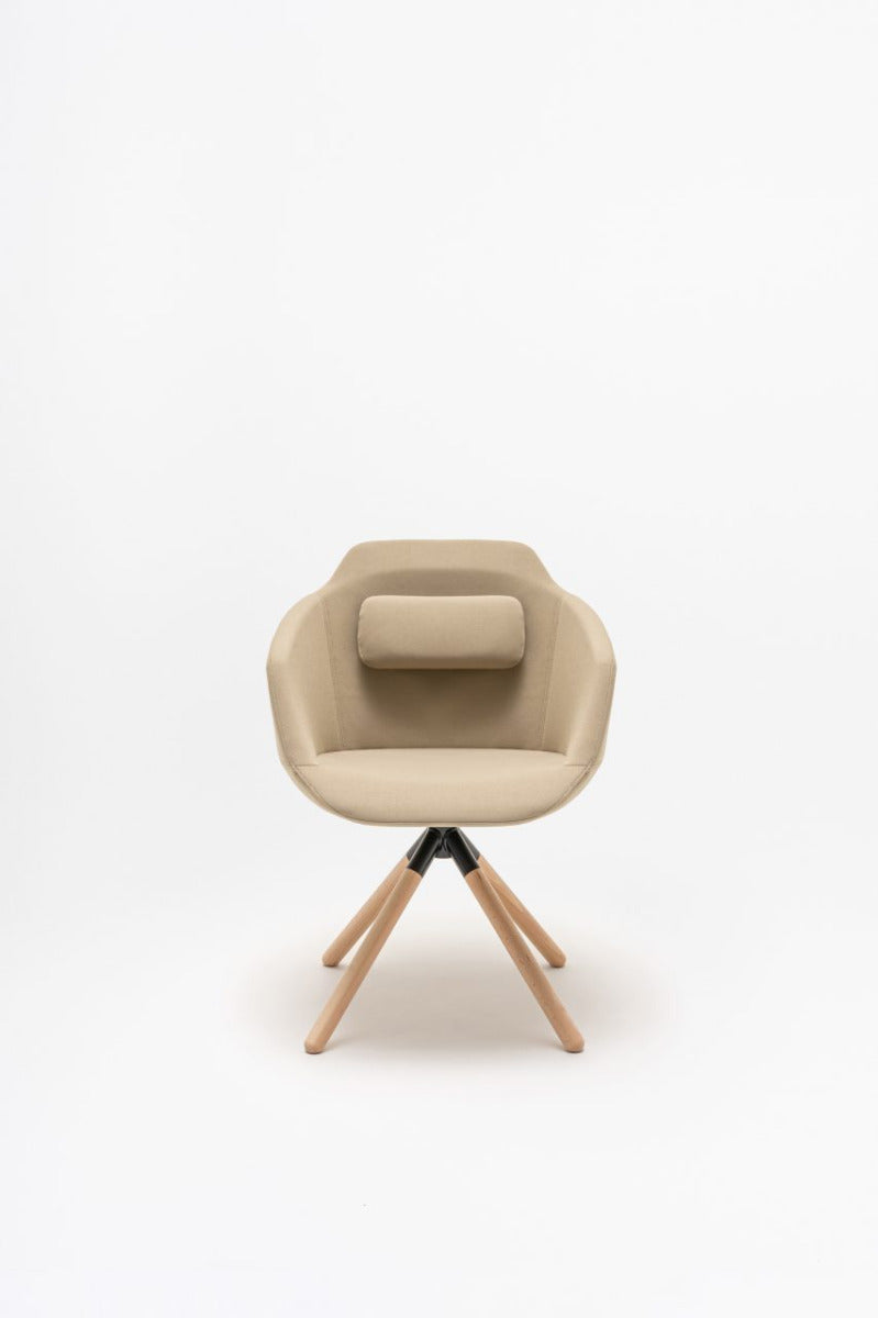 Ultra chair wooden swivel base